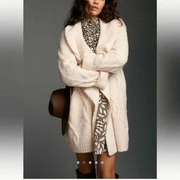 Ruffled Cardigan Sweater - Picture 1 of 4